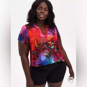 Torrid Georgette V Neck Blouse